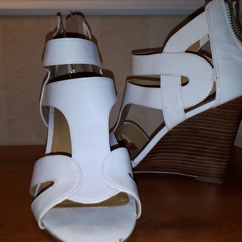 White sandales